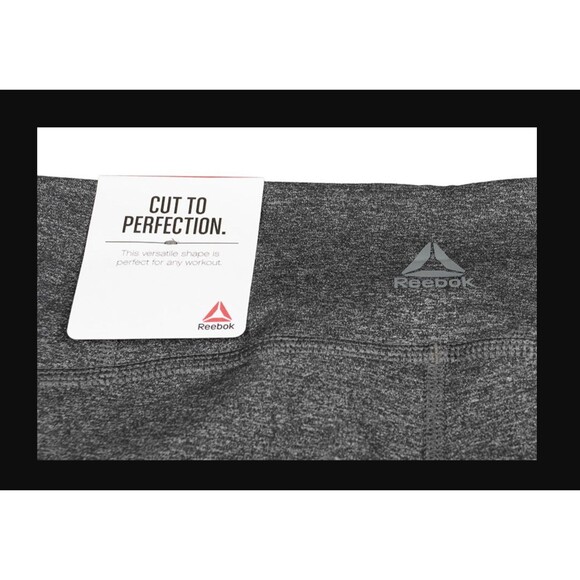 Reebok Lux Legging Women 3X 22W Gray Speedwick Mid Rise Gym Training Pants NWT - Picture 13 of 14
